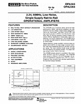 DataSheet OPA2365 pdf